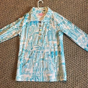 Lilly Pulitzer, size S, pullover collared sweatshirt